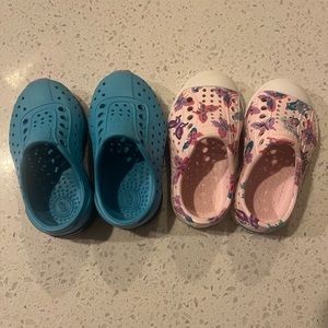 C5 Toddler Girls Native Shoes Pair